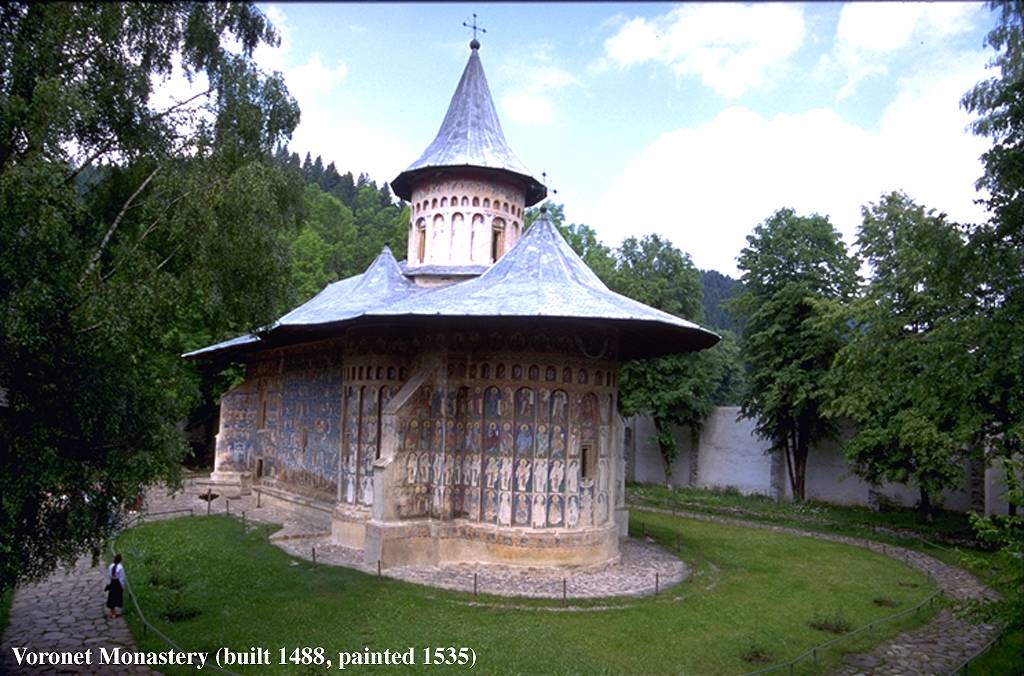 Voronet Monastery , build 1488, painted 1535